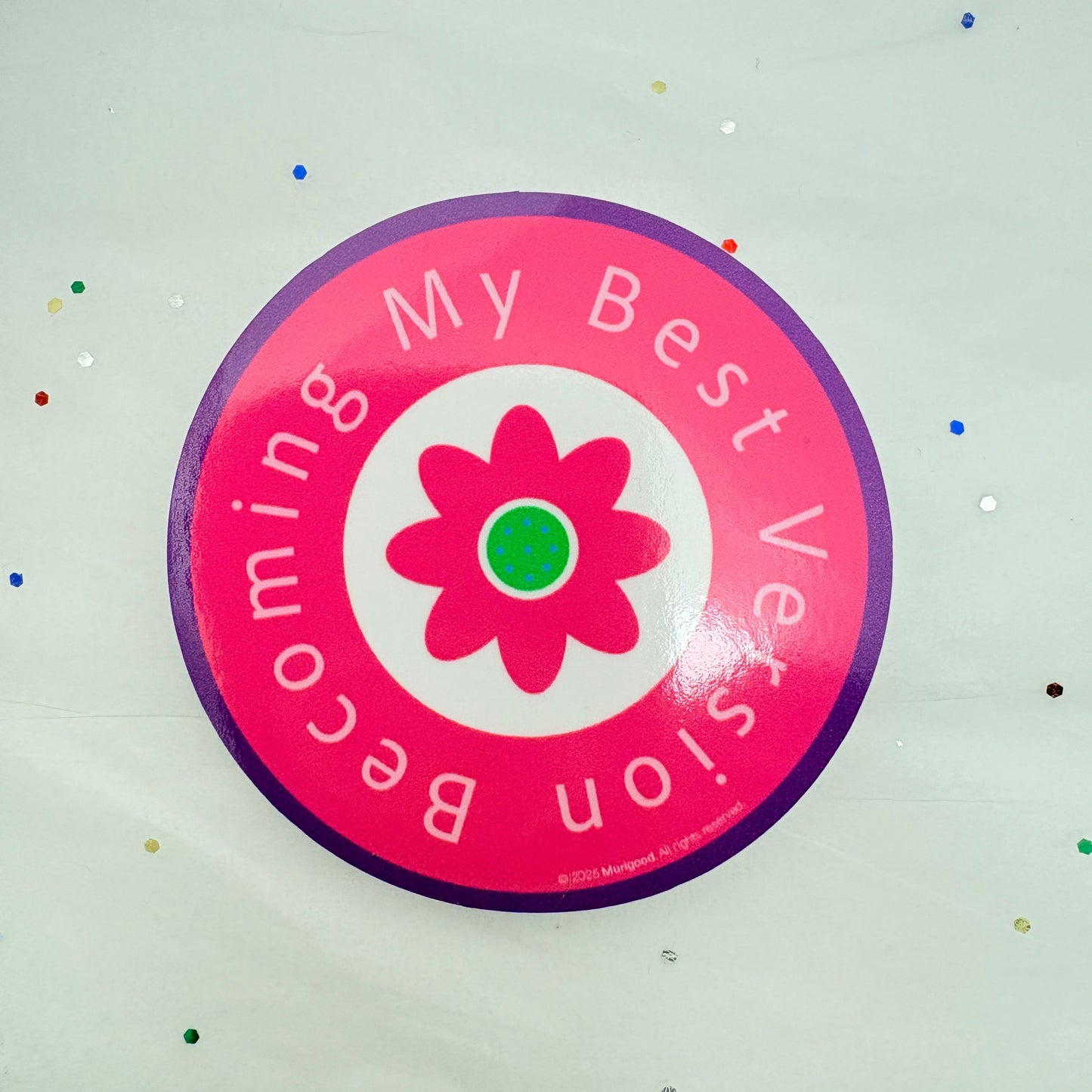 Becoming my best version-Sticker