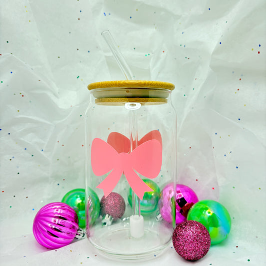 Small Bows Glass Cups