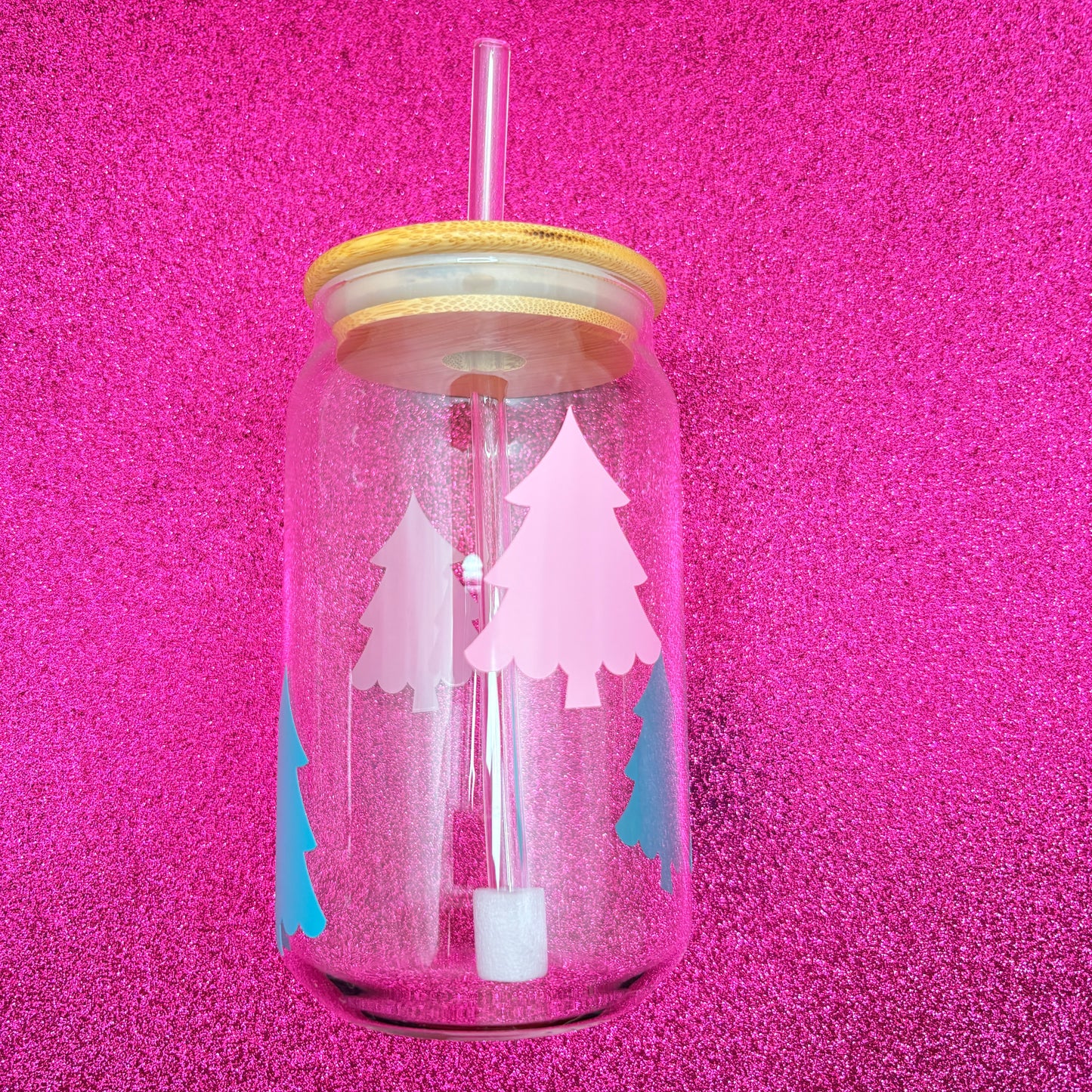 Christmas Trees Glass Cups