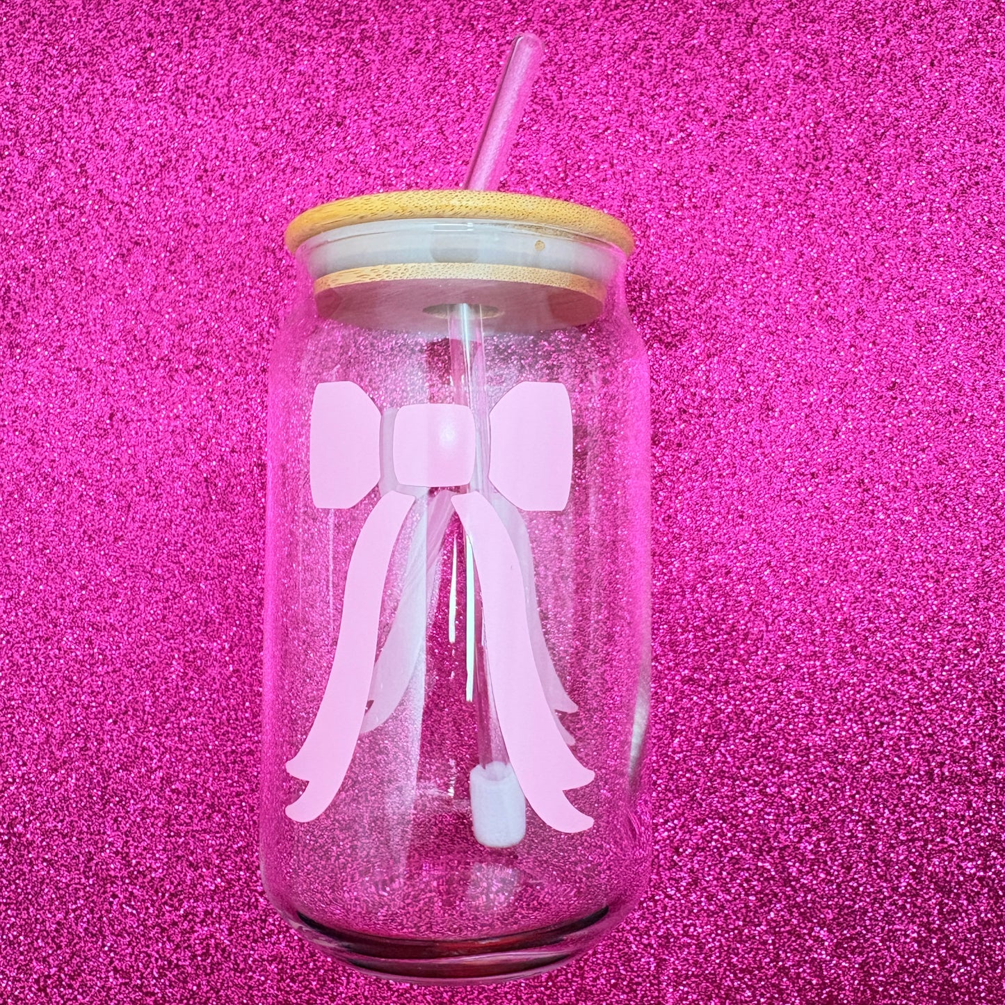 Large Bow Glass Cups